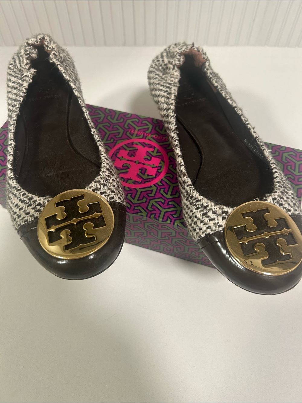 Tory Burch Tweed Ballet Flats